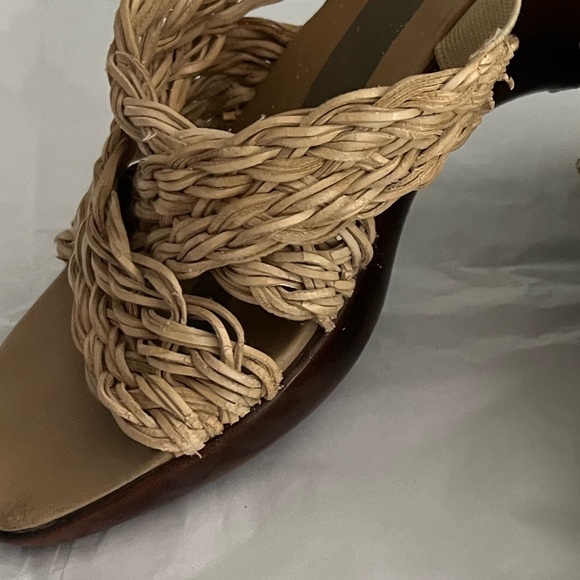 Woven wedge heeled slides by Coldwater Creek in size 6 1/2 - Picture 6 of 16